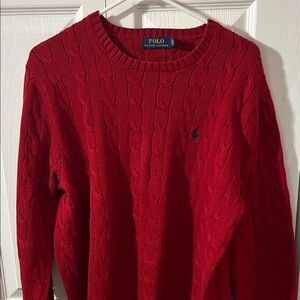Polo by Ralph Lauren Men's Vibrant Red Crewneck Sweater